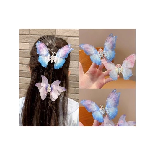 Bandeau Bf-1  2024 New Beautiful Butterfly Hair Clip, Multi-Color and Cute Hair Clip For Children