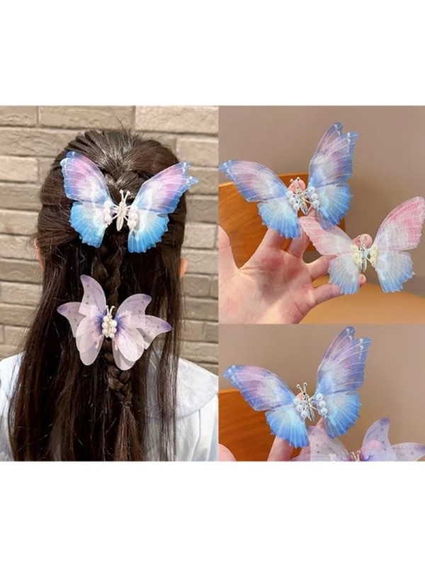 Bandeau Bf-1  2024 New Beautiful Butterfly Hair Clip, Multi-Color and Cute Hair Clip For Children
