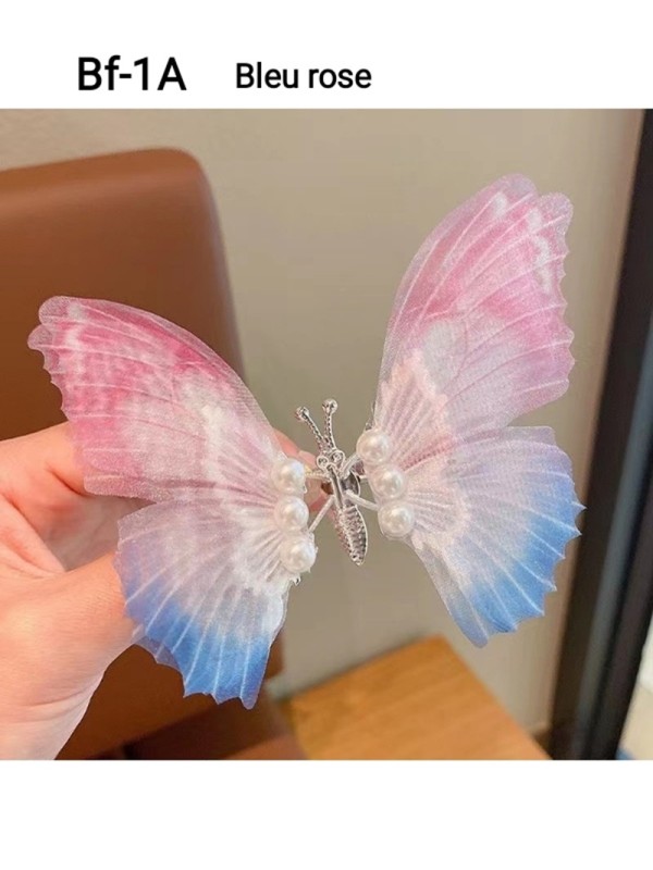 Bandeau Bf-1  2024 New Beautiful Butterfly Hair Clip, Multi-Color and Cute Hair Clip For Children