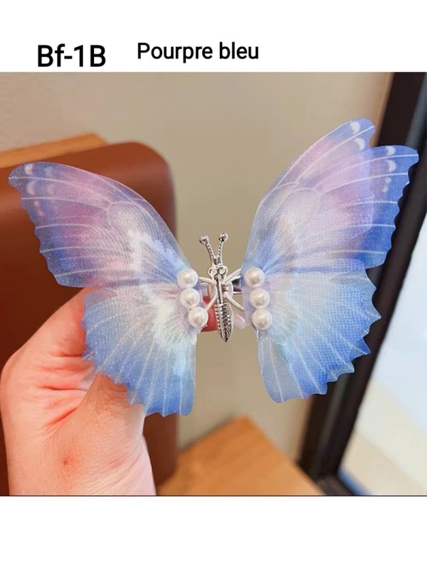 Bandeau Bf-1  2024 New Beautiful Butterfly Hair Clip, Multi-Color and Cute Hair Clip For Children