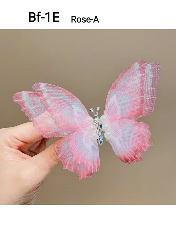 Bandeau Bf-1  2024 New Beautiful Butterfly Hair Clip, Multi-Color and Cute Hair Clip For Children