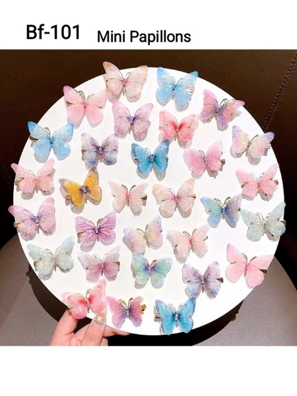 Bandeau Bf-1  2024 New Beautiful Butterfly Hair Clip, Multi-Color and Cute Hair Clip For Children