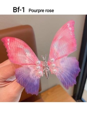 Bandeau Bf-1  2024 Magnifique  papillon clips cheveux, multi-couleur Bandeau Bf-1  2024 Magnifique  papillon clips cheveux, multi-couleur