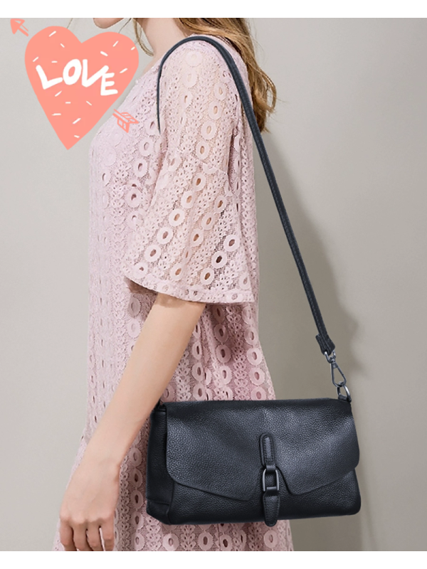 Women's Bag Sf-1 New: Genuine leather bag, flexible, for cross-body wear, versatile