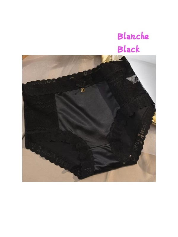 Women Underwears FC-5   Comfort and Soft Ice Silk Panties, Breathable and Antibacterial Middle Waist Underwears For Women