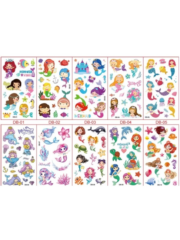 Stickers BJ-3   Very Cool Animals Tattoo Stickers, Shining And Bright Stickers For Children and Adults