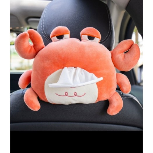 Tissue Box TB-1  Cute Cartoon Animal Tissue Box , Crab Tissue Box Holder For car ,Office and Bathroom