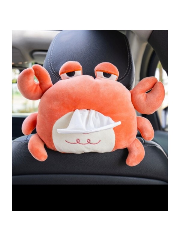 Tissue Box TB-1  Cute Cartoon Animal Tissue Box , Crab Tissue Box Holder For car ,Office and Bathroom