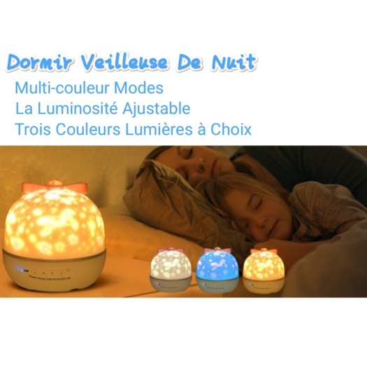 Veilleuse De Nuit BN-1  Étoiles Projecteur Motif De Film Veilleuse de Nuit , La fête ,Chambre bébé Et Dormir Veilleuse de Nuit Pour Enfants Et Adultes