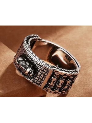 Homme Bague PiXiu BH-6  Feng Shui PiXiu Bague, Vintage bague imitation Anti-argent Chinois Bague Pour Hommes Homme Bague PiXiu BH-6  Feng Shui PiXiu Bague, Vintage bague imitation Anti-argent Chinois Bague Pour Hommes