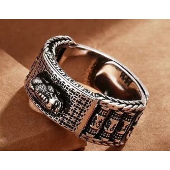 Homme Bague PiXiu BH-6  Feng Shui PiXiu Bague, Vintage bague imitation Anti-argent Chinois Bague Pour Hommes