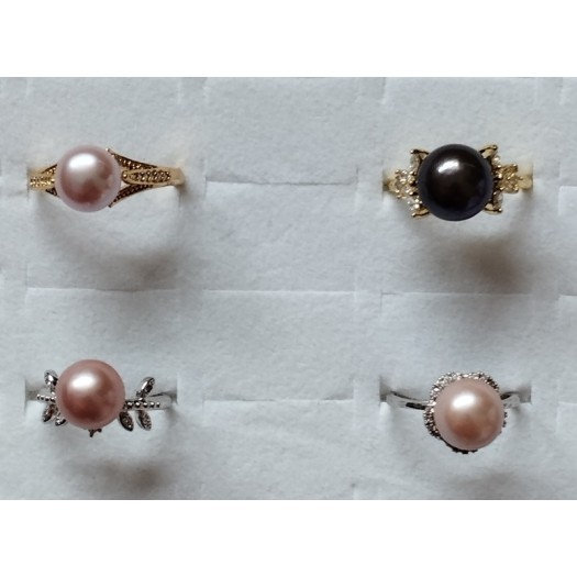 Ring BR-1 A beautiful pearl ring, Traditional, Beautiful, Sincere, Noble, Happy mode for women