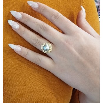 Bague Br-2  Très beau Perle bague,Un tradition ,Beau,Sincèrité,Noble et bonheur mode bague pour femmes
