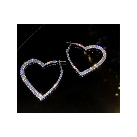 Boucle d'oreille BE-9  Magnifique Grand CercleCompassion , Féminitée Boucle d'oreille Pour Femmes