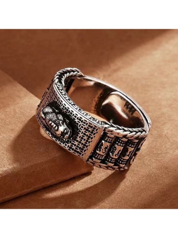 Women Ring PiXiu BH-9   Feng Shui PiXiu Ring, Vintage Ring Imitation Anti-silver Look - gothic ChineseRing For Women