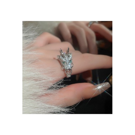 Ring BK-9  Manigfique Dragon Zircons Ring , Traditional Unique Mode Chinese Style Ring For Women