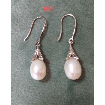 Boucle d'oreille BE-1  Magnifique perle boucle d'oreille, sans allergie pour femmes