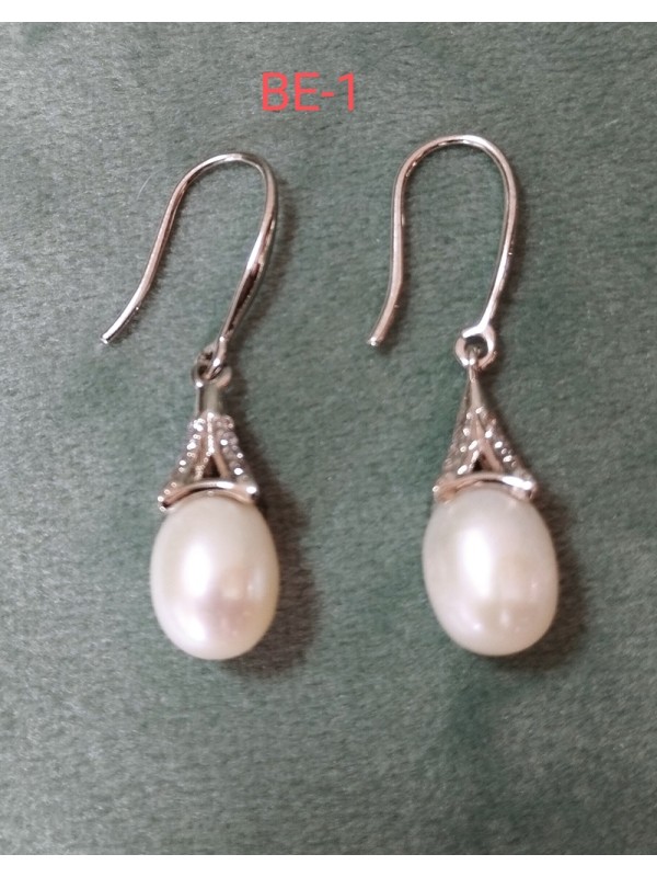 Earrings BE-1 Gorgeous Pearl Earrings without allergy ,Color and traditional unique mode Chinese earrings for Women