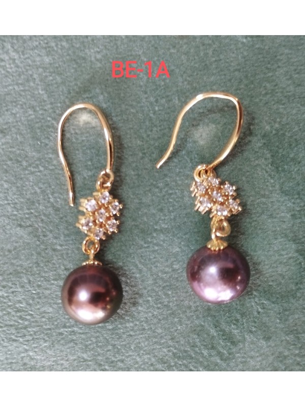 Earrings BE-1 Gorgeous Pearl Earrings without allergy ,Color and traditional unique mode Chinese earrings for Women