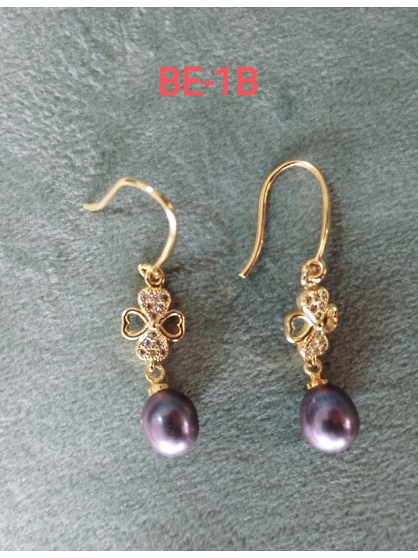 Earrings BE-1 Gorgeous Pearl Earrings without allergy ,Color and traditional unique mode Chinese earrings for Women