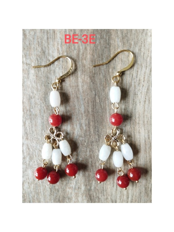 Earrings BE-3  Magnificent unique jade earrings without Allergy, color and traditional Chinese fashion style for women