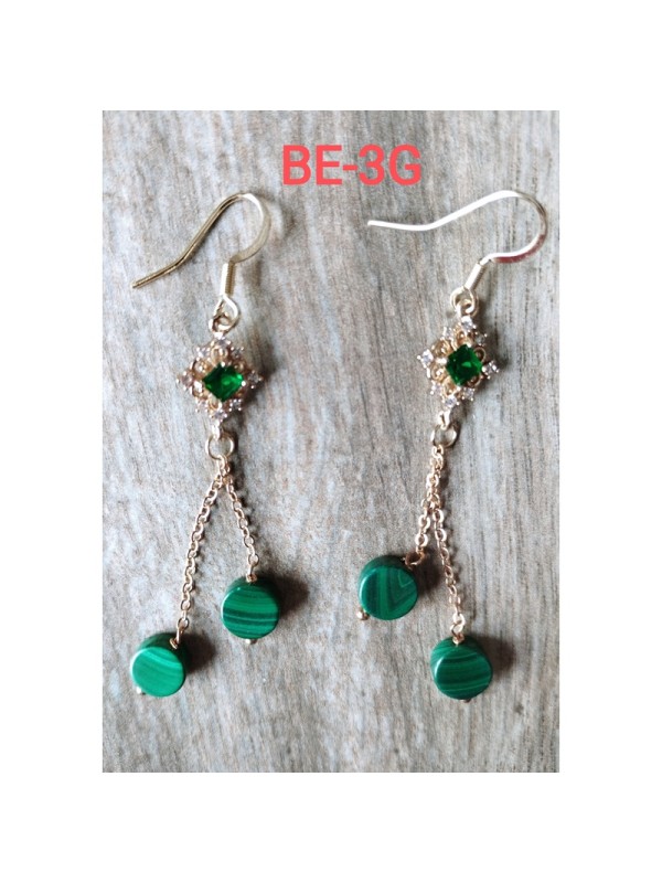 Earrings BE-3  Magnificent unique jade earrings without Allergy, color and traditional Chinese fashion style for women