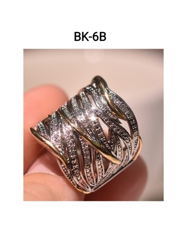 Bague BK-6   Nouveau Style Et Très Joli Bague Aux Zircons pour Femmes 