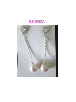 Earrings BE-202A  Gorgeous Pearl Earrings Without Allergy, Traditional Unique Chinese Fashion Style Earrings For Women