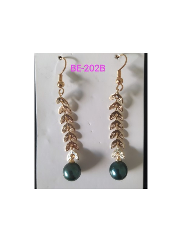 Earrings BE-202A  Gorgeous Pearl Earrings Without Allergy, Traditional Unique Chinese Fashion Style Earrings For Women