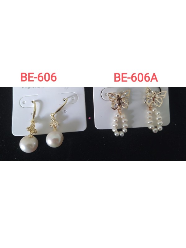 Boucle d\'oreille BE-606  Magnifique Perle Boucle D\'oreille Sans Allergie, Couleur Et Tradition Unique Mode Chinois StyleBoucle D\'oreille Pour Femmes