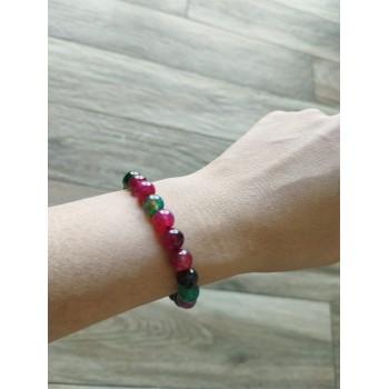 Bracelet BJ-303  Naturel tourmaline pierres multi-couleur bonne fortune bracelet pour femme
