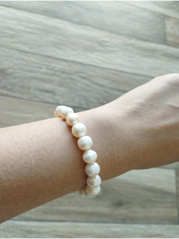 Bracelet BP-2   Culture perles blanche Noble et bonne santé bracelet pour femme