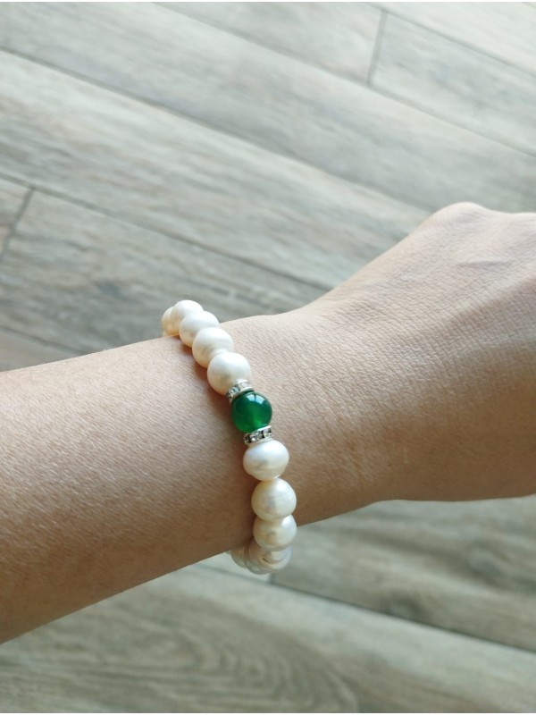 Bracelet BP-1  Culture Perle  d'élevage perle blanc Noble bonne fortune bracelet pour femme et homme