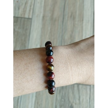 Bracelet BJ-10  Naturel Opale pierres bonne fortune chatoyant bracelet pour femme et homme