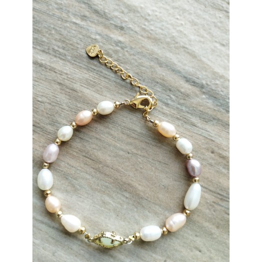 Bracelet BP-8  Culture Pearl Noble lucky white bracelet for woman