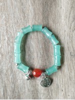 Bracelet BZ-1  Nouveau bracelet style chinois Noeud de bambou vert bonheur chinois bracelet pour femmes et enfants 