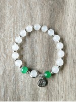 Bracelet BZ-3  Nouveau bracelet style chinois perle  blanche bonheur chinois bracelet pour femmes et enfants 