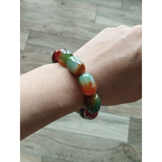 Bracelet BM-303 New Love Bracelet Green and Red Bracelet Good Luck Bracelet for Women and men