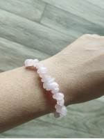 Armband BJ-13 Natur Kristallsteine rosa Kristall buntes Armband für Frauen und Kinder