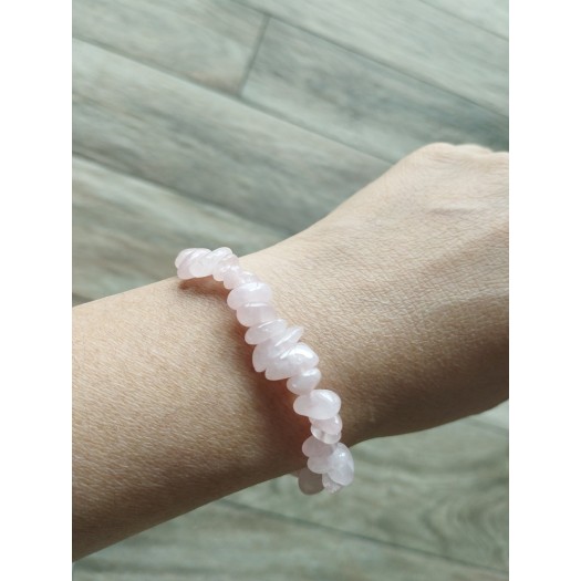 Armband BJ-13 Natur Kristallsteine rosa Kristall buntes Armband für Frauen und Kinder