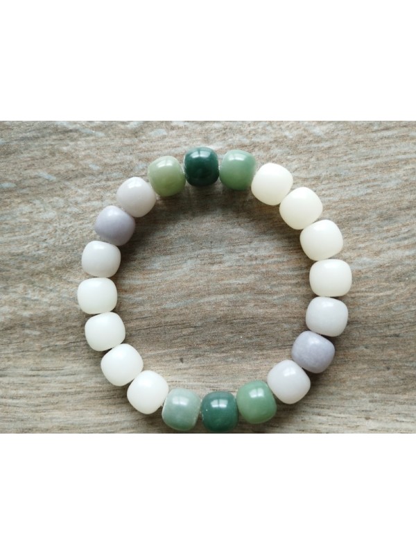 Bracelet BS-2 New white jade bracelet Withered-Rose Chinese Style Bracelet for Women and men