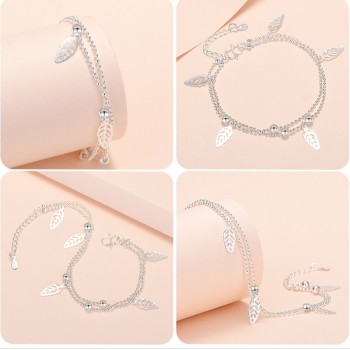 Armband BY-8 Neuer Stil Armband mit Blättern, Exquisite und zart für Frauen und junge Mädchen