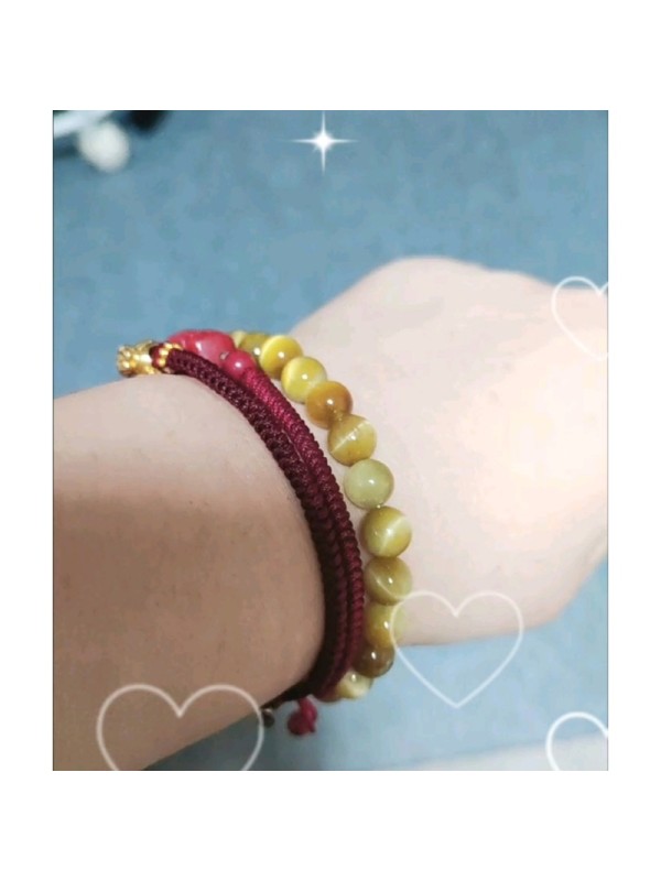 Bracelet BJ-16   Natural Tiger Eye Bracelet, Courage And Self-confident Bracelet For Women