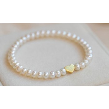 Bracelet BP-15  Très Joli Perles Blanche Bracelet  Pour Femme