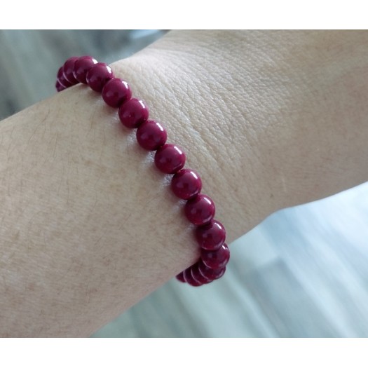 Armband BP-16  Sehr hübsches rotes Cinnabar Armband, impliziert bedeutet Glück, Glück, Reichtum und gesund für Frauen