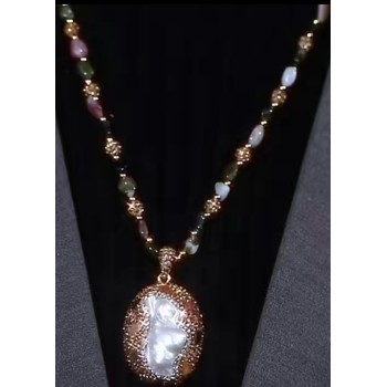 Collier BC-13  Manigfique Baroque perle collier,  Rétro et traditon mode pull collier pour femmes Collier BC-13  Manigfique Baroque perle collier,  Rétro et traditon mode pull collier pour femmes