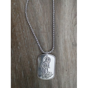 Collier BC-5  Vintage traditionnel collier rétro-argent et Guanyin chinois tradition collier pour hommes Collier BC-5  Vintage traditionnel collier rétro-argent et Guanyin chinois tradition collier pour hommes