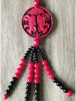 Necklace BH-111  A beautiful red pendant hanging up in car or decorating for house