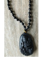 Collier BC-8  Un magnifique Obsidian collier, les douze signes de l'astrologie chinoise unique mode collier pour femmes et hommes