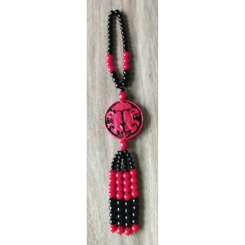 Collier BH - 111  Un magnifique pendentif rouge accrocher dans la voiture ou décorer la maison Collier BH - 111  Un magnifique pendentif rouge accrocher dans la voiture ou décorer la maison